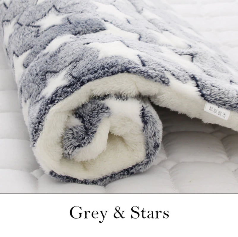 Pet Sleeping Mat Warm Dog Bed Soft Fleece Pet Blanket