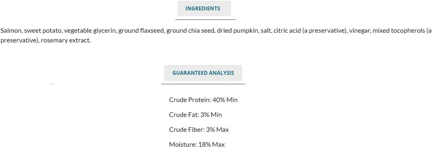 BIXBI Skin & Coat Support Salmon Jerky Dog Treats, 4 Oz - USA Made Grain Free Dog Treats - Antioxidant Rich