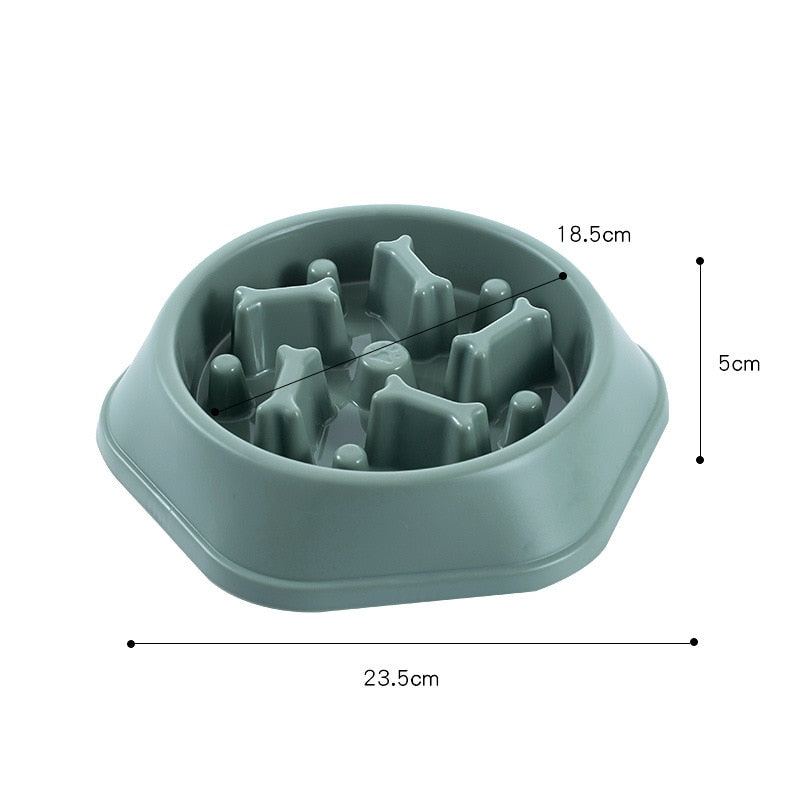Anti-Gulping Pet Dog Bowl