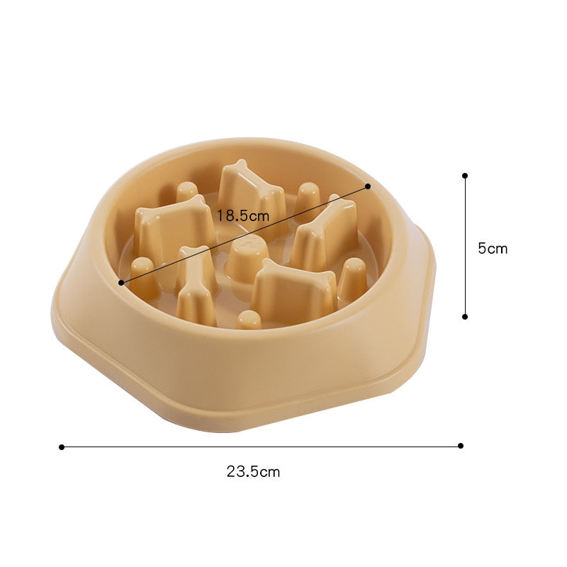 Anti-Gulping Pet Dog Bowl