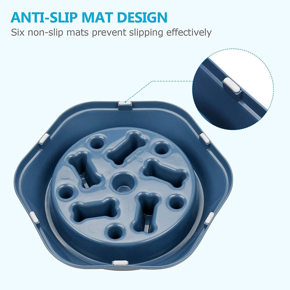 Anti-Gulping Pet Dog Bowl