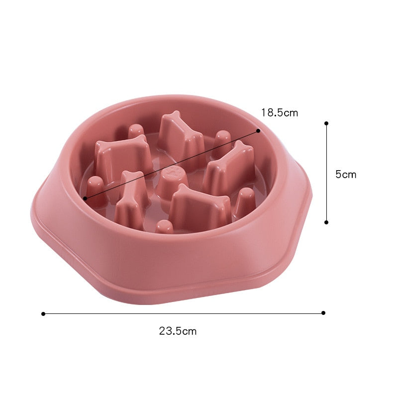 Anti-Gulping Pet Dog Bowl