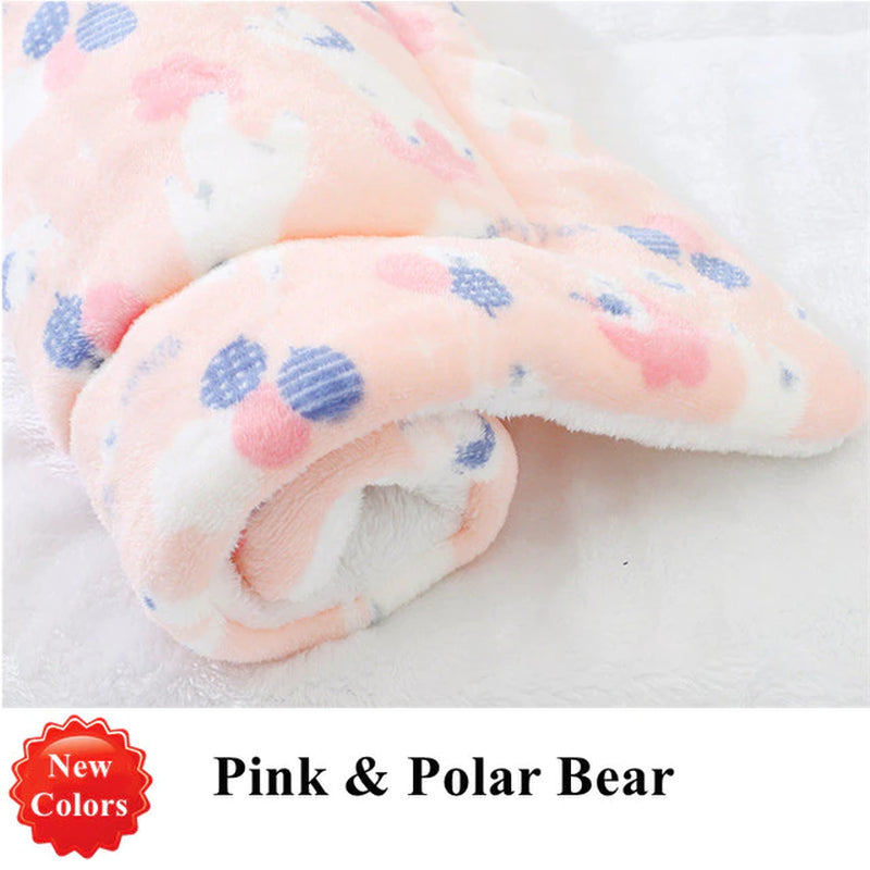 Pet Sleeping Mat Warm Dog Bed Soft Fleece Pet Blanket