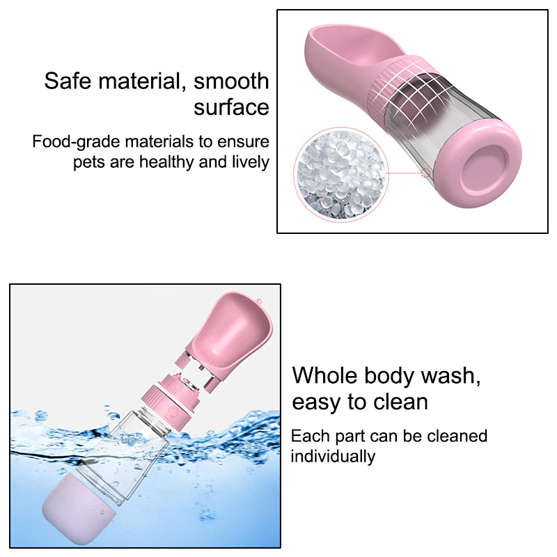Portable Dog Water Bottle for Small Large Dogs Bowl Outdoor Walking Puppy Pet Travel Water Bottle Cat Drinking Bowl Dog Supplies