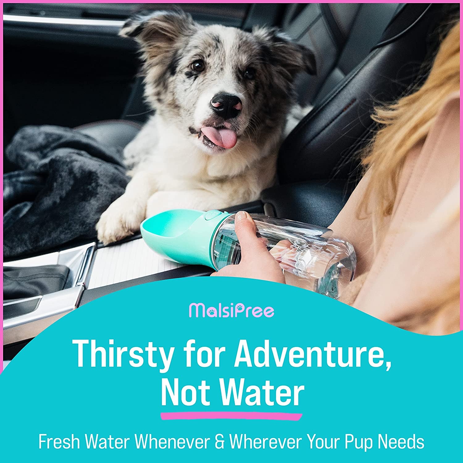 Dog Water Bottle Large, Portable Pet Water Bottle with Food Container, Leak  Proof Trravel Dog Water Bottle, Puppy Water Dispenser for Outdoor  Walking,Hiking,Travel 