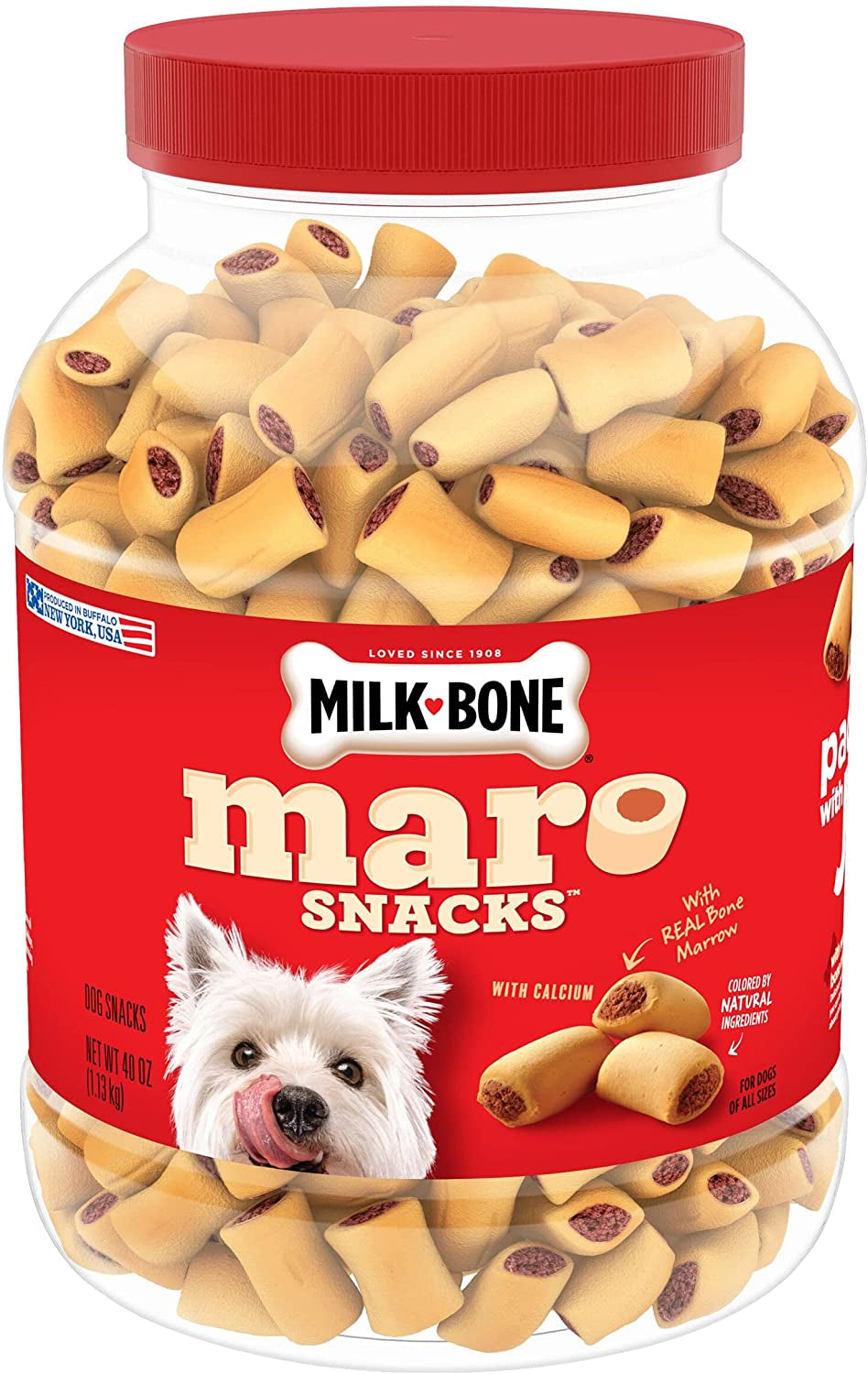 Milk-Bone Marosnacks Dog Treats, Beef, 40 Ounce