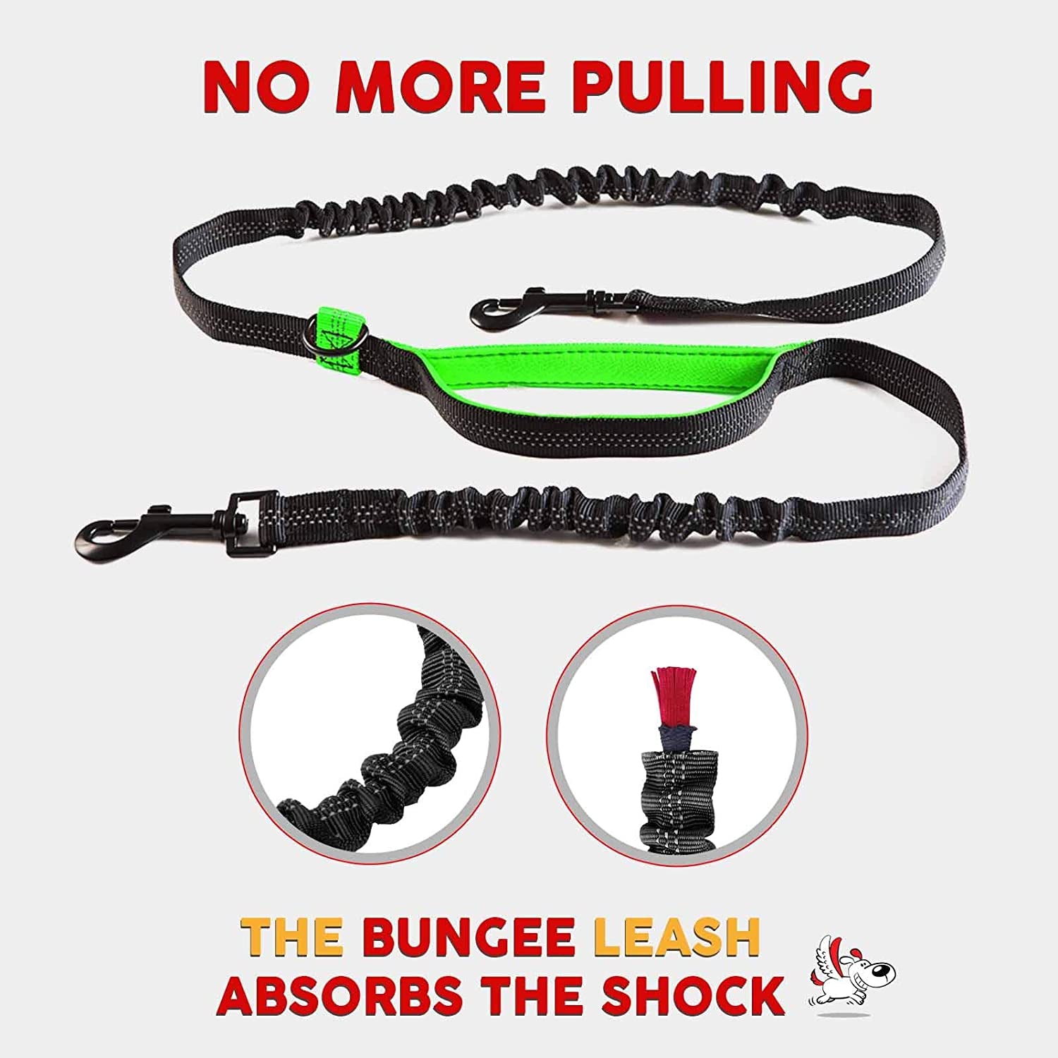 Double Dog Leash Hands-Free |360°Swivel 2 Dog Coupler | No Pull Two Dog Leash