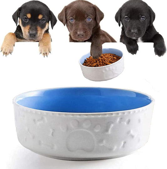 Ceramic Dog Bowl,6 Inch Non Slip 