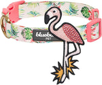 Hawaiian Palm Leaf Adjustable Dog Collar - 12"-16"