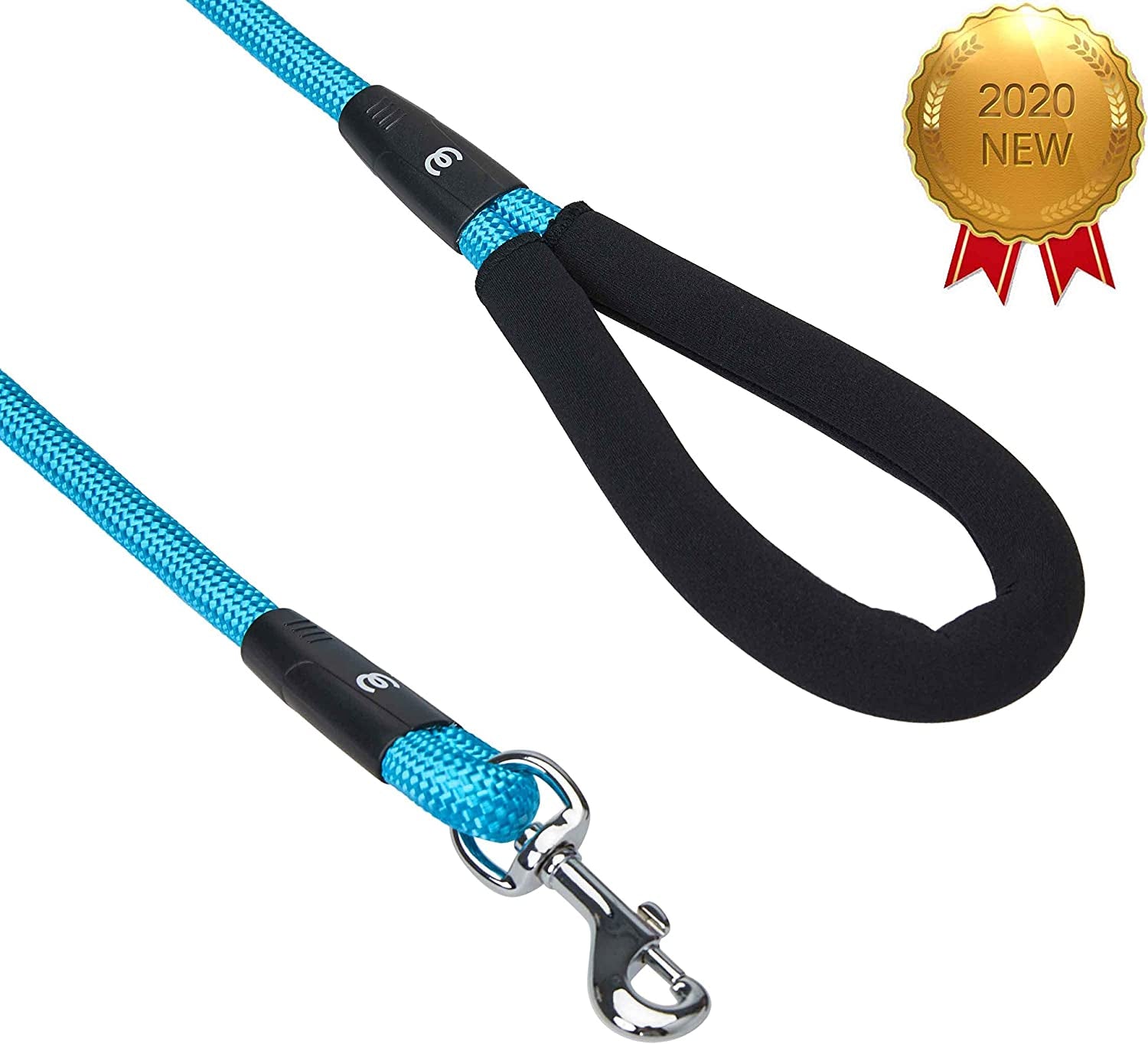 Dog Rope Leash with Comfortable Padded Handle, 4 Ft