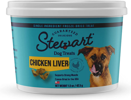 Stewart Freeze Dried Dog Treats, Chicken Liver