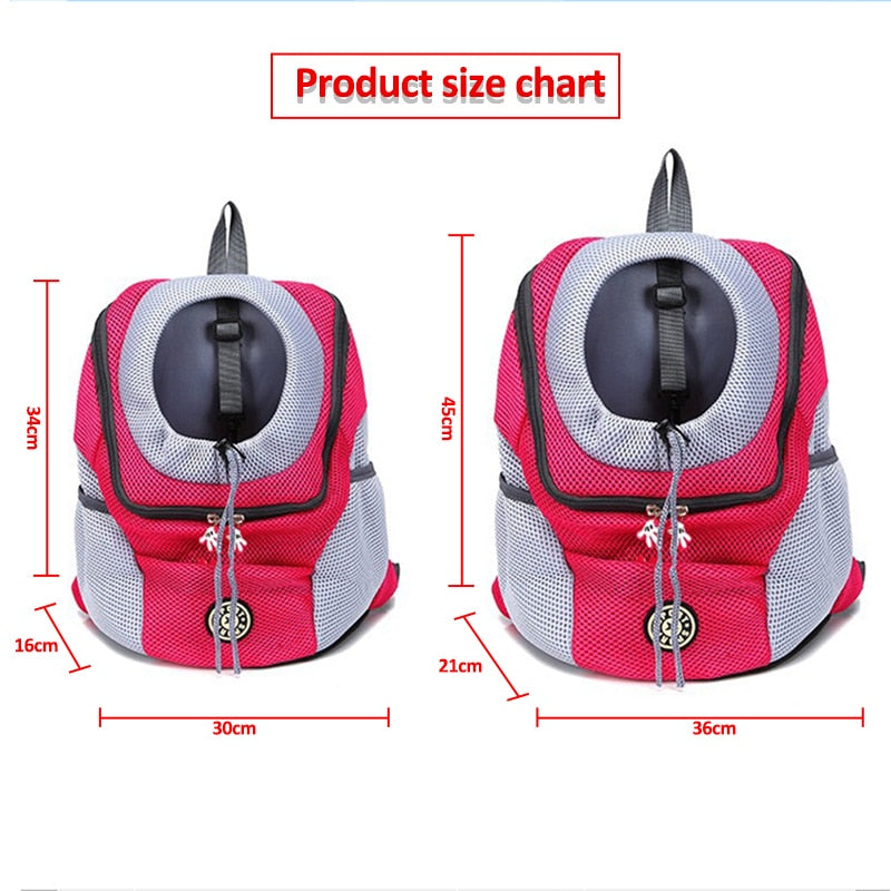 Double Shoulder Portable Dog Backpack