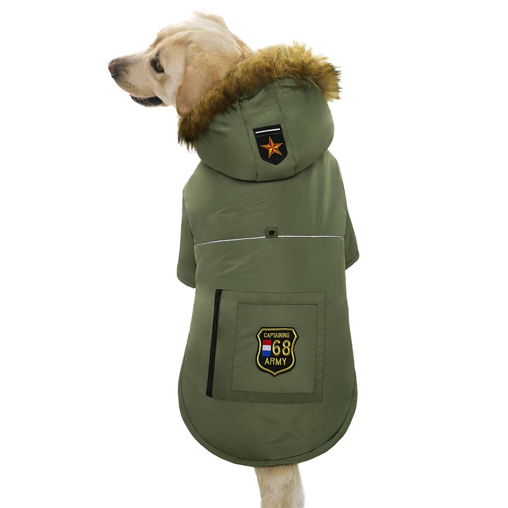Waterproof Hooded Dog Warm Jacket