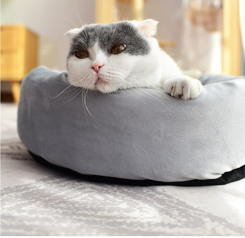 Round Winter Warm Dog Cat Bed