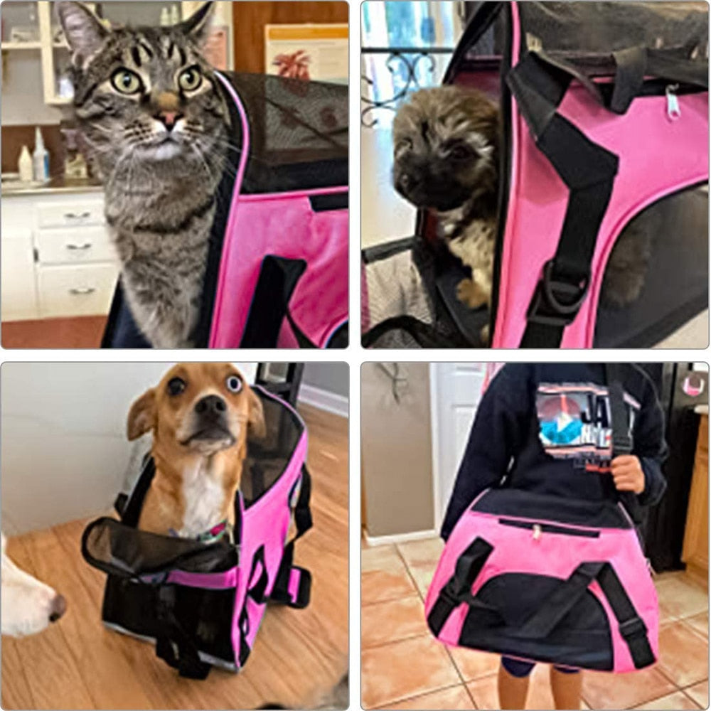 Foldable Portable Pet Cat Dog Carrier
