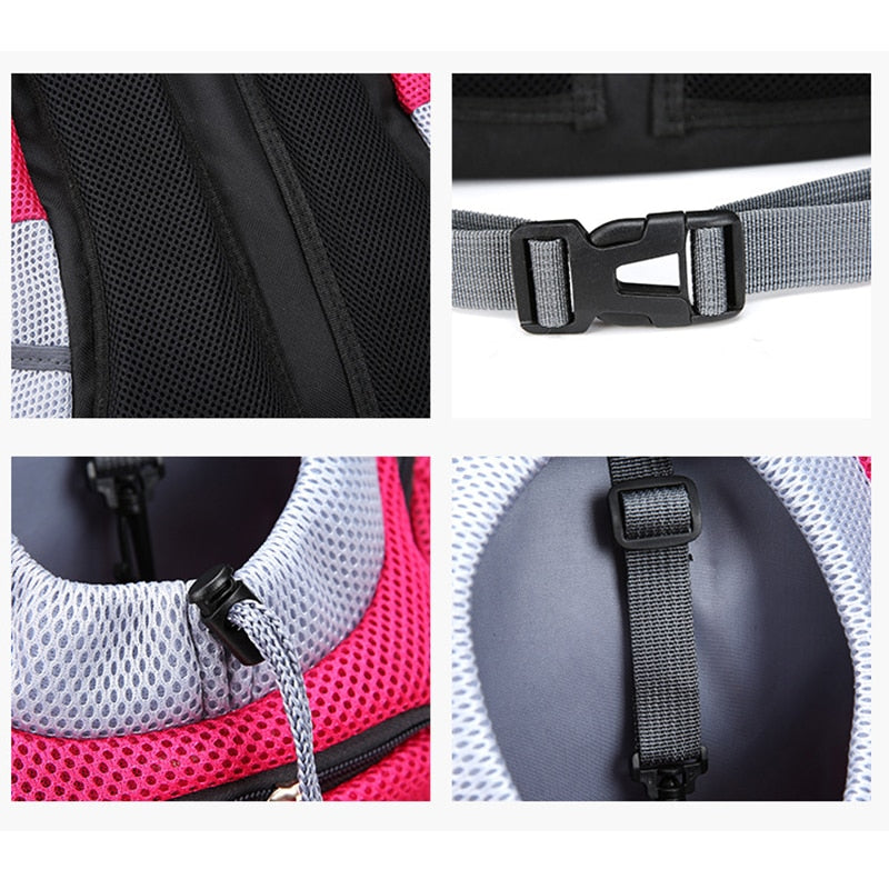 Double Shoulder Portable Dog Backpack