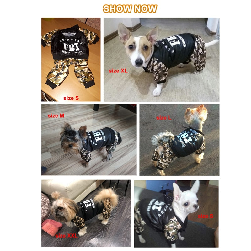 Cool FBI Pet Dog Cloth