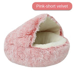 Winter Plush Pet Cat Bed