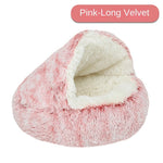 Winter Plush Pet Cat Bed