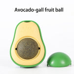 Avocado catnip licking 360° wall stick ball for cats - Free Shipping