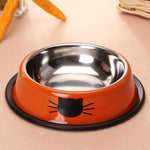 Multicolor Stainless Steel Cat Bowl