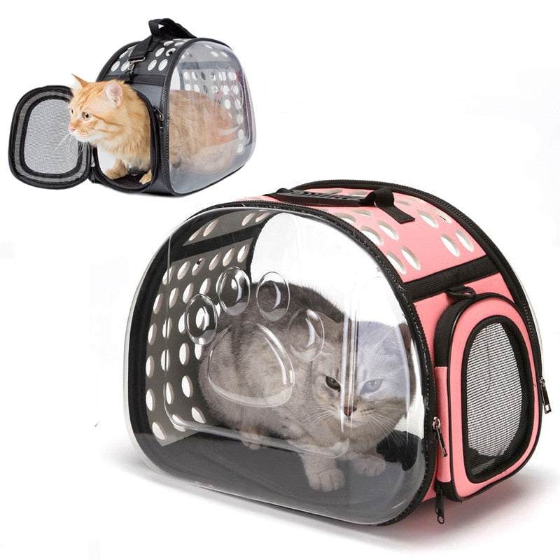 Transparent Pet Cat Carrier