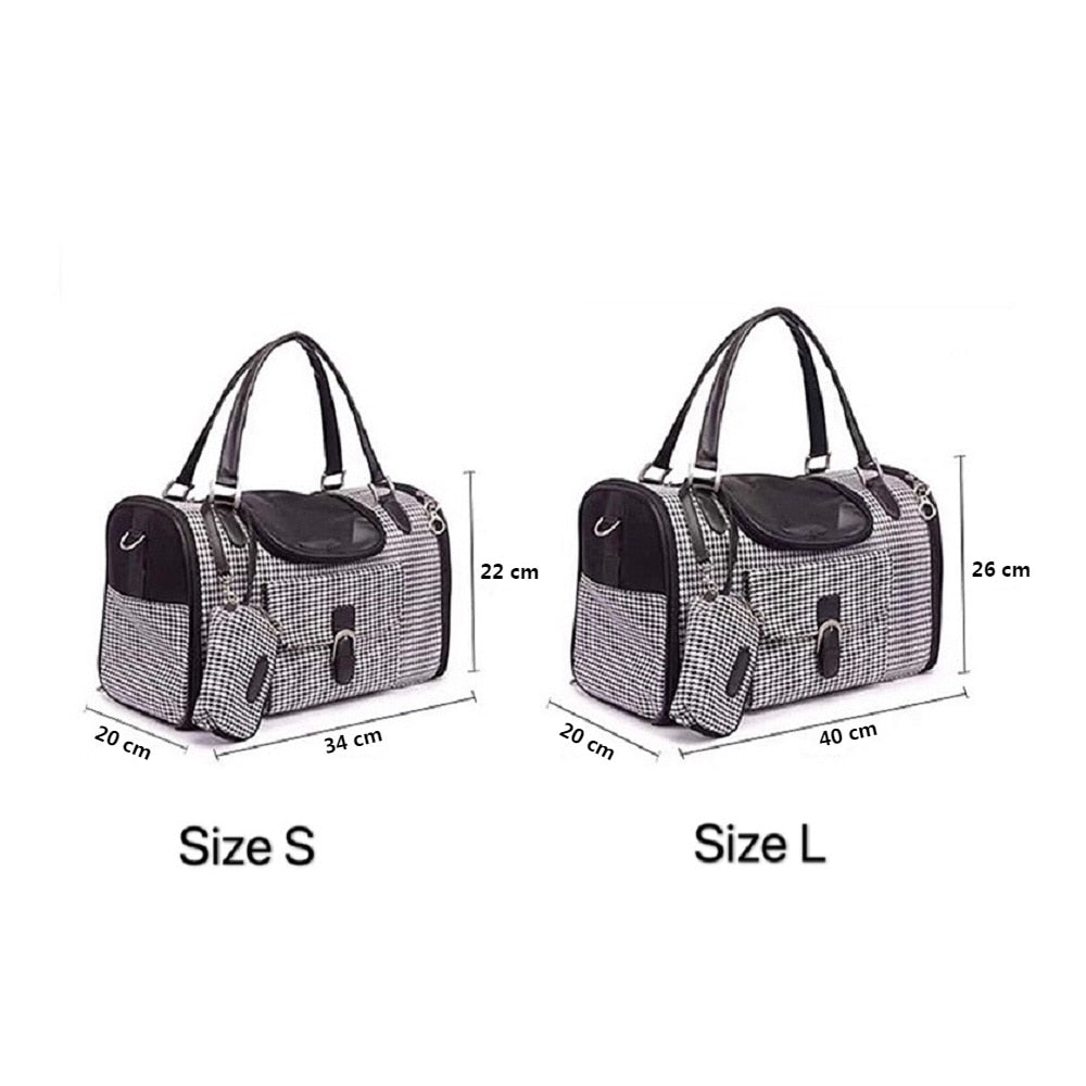 PU Leather Breathable Mesh Carrier
