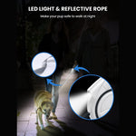 Flashlight Retractable Dog Leash