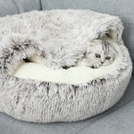 Winter Plush Pet Cat Bed