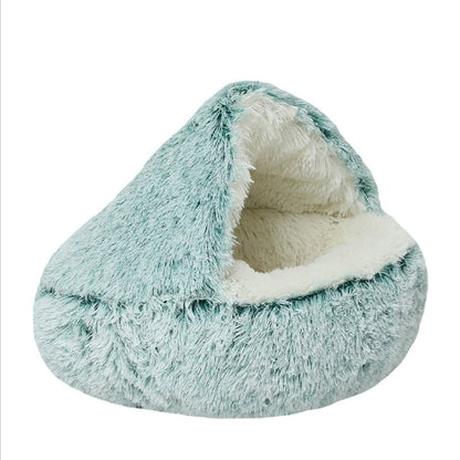 Winter Plush Pet Cat Bed