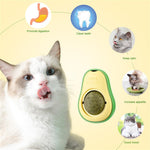 Avocado catnip licking 360° wall stick ball for cats - Free Shipping
