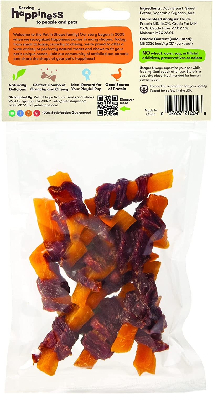 Pet 'N Shape Sweet Potato Chews Jerky Dog Treats - 4 Ounce