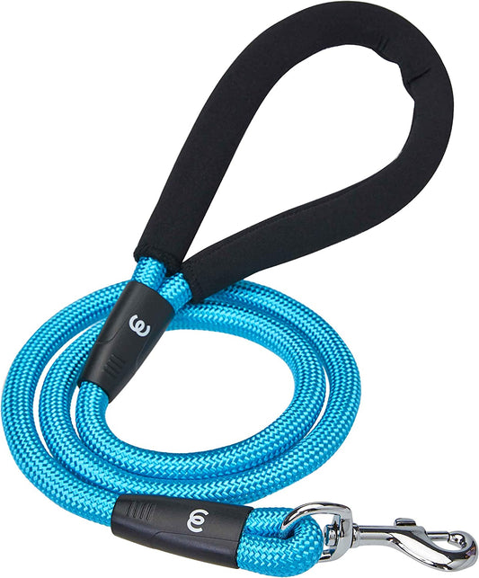 Dog Rope Leash with Comfortable Padded Handle, 4 Ft